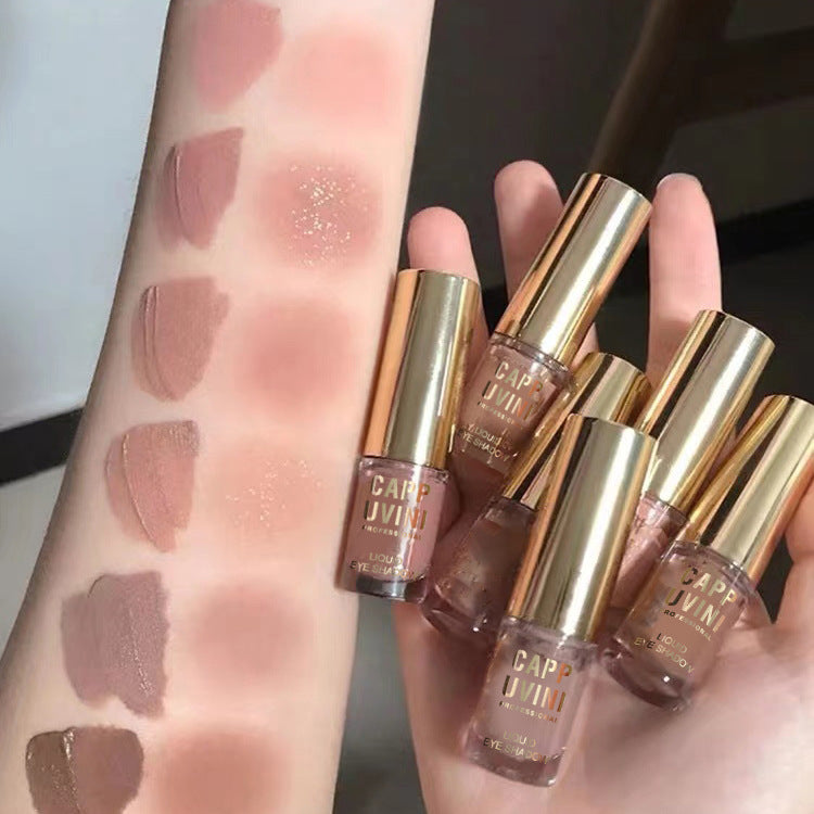 Matte Liquid Eye Shadow Shiny Glitter Glitter Powder Brighten Fine Glitter Gray Pink Low Saturation Monochrome A Drop Of Tears Ooo