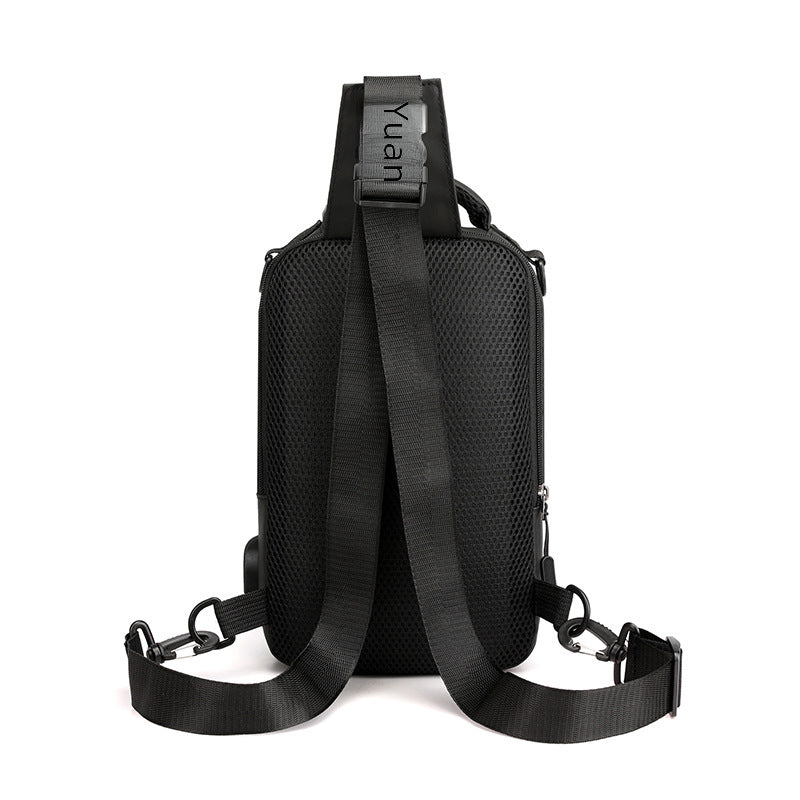 New Men's Multi-functional Chest Bag Fashion Casual Shoulder Messenger Bag Waterproof Space Cloth Small Backpack