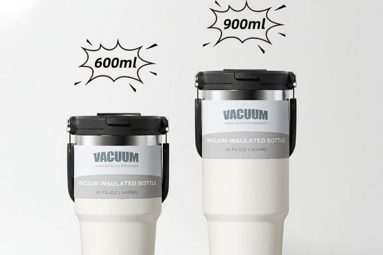 Cross-Border Insulated Cup 30oz Car Cup Stainless Steel Portable Giant Vacuum Straw Cold