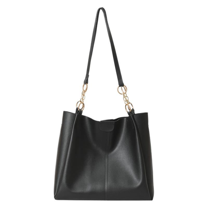 Large-Capacity Bag For Women 2025 New Fashion Texture Niche Design Shoulder Bag Student Class Work Clothing Tote Bag