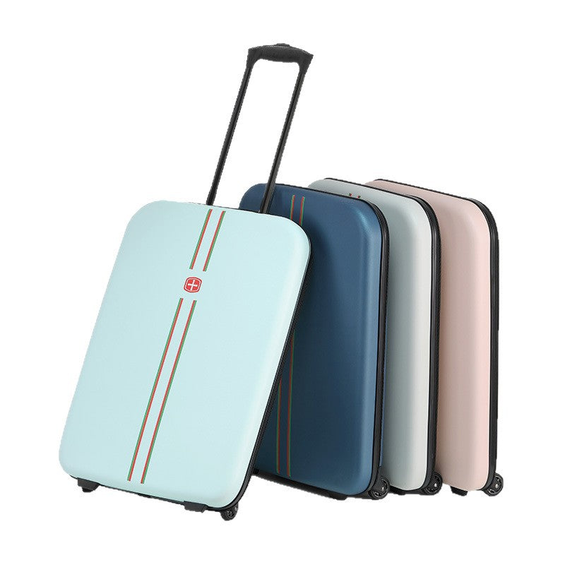 New Folding Trolley Case 20 Inch 24 Inch Luggage Travel Business Lightweight Foldable Suitcase