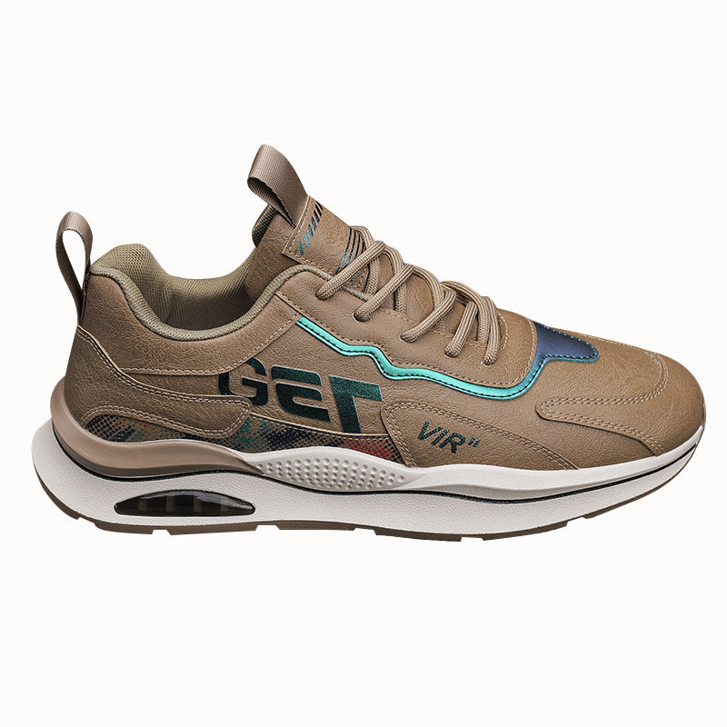 Cross-border Plus Size Spring And Autumn New Men's Shoes Retro Men's Leather Sports Running Shoes Student Casual Workwear Torre Shoes