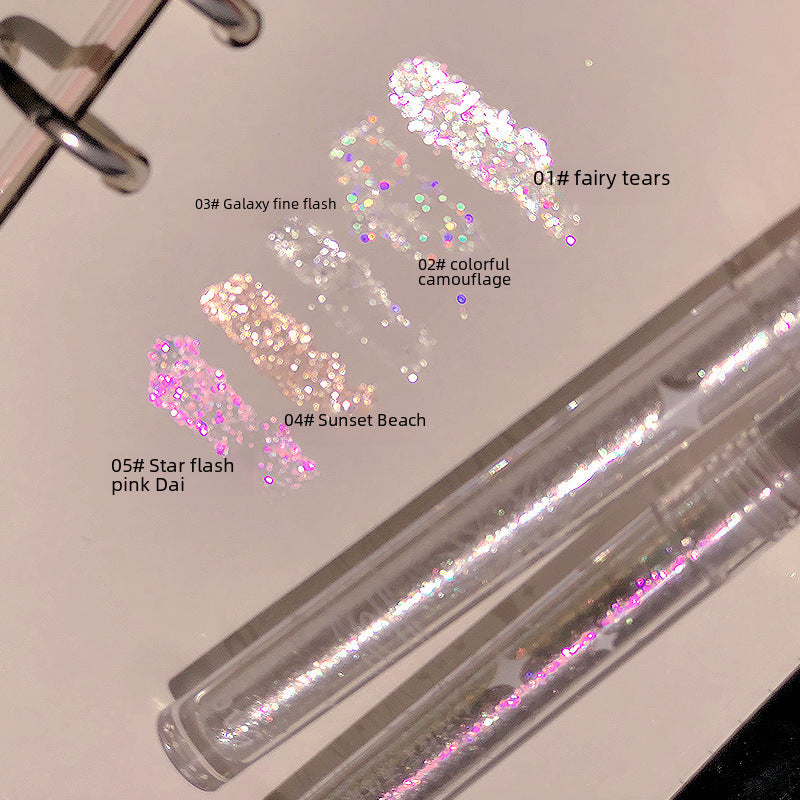Bvg High-gloss Liquid Multi-color Eye Shadow Fine Flash Flash Sparkling Diamond Sequins A Drop Of Tears Liquid Eye Shadow