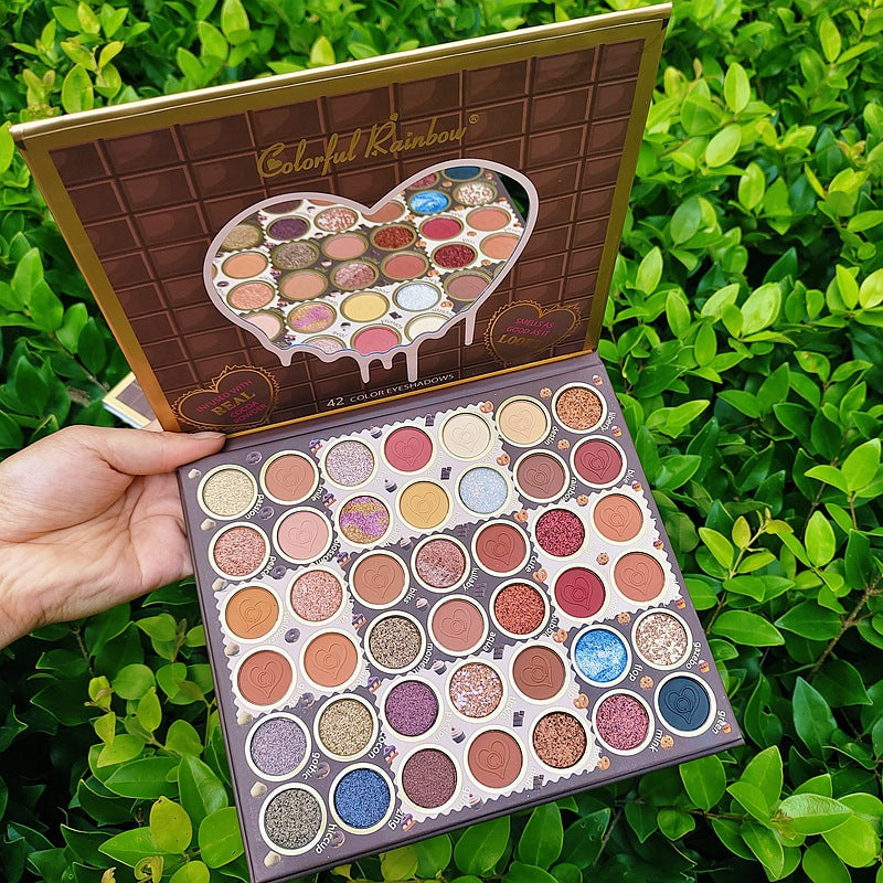 Cross-border Foreign Trade New 42-color Eyeshadow Plate Pearlescent Matte Glitter Sequined Makeup Plate Stage Makeup COS Palette