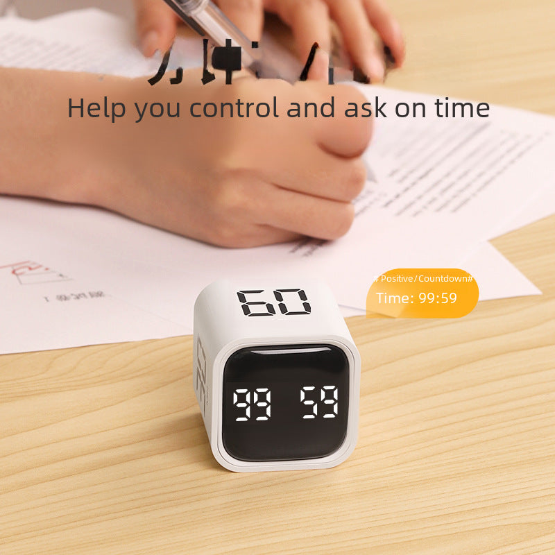 New Internet Celebrity Learning Timer Kitchen Cooking Countdown Reminder Digital Alarm Clock Self-discipline Manual Management Time