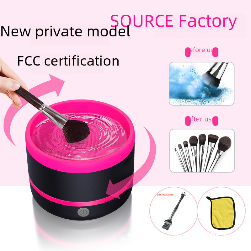 Electric Cosmetic Brush Cleaner Type-c Set Beauty Tools Automatic Scrubbing And Cleaning Artifact