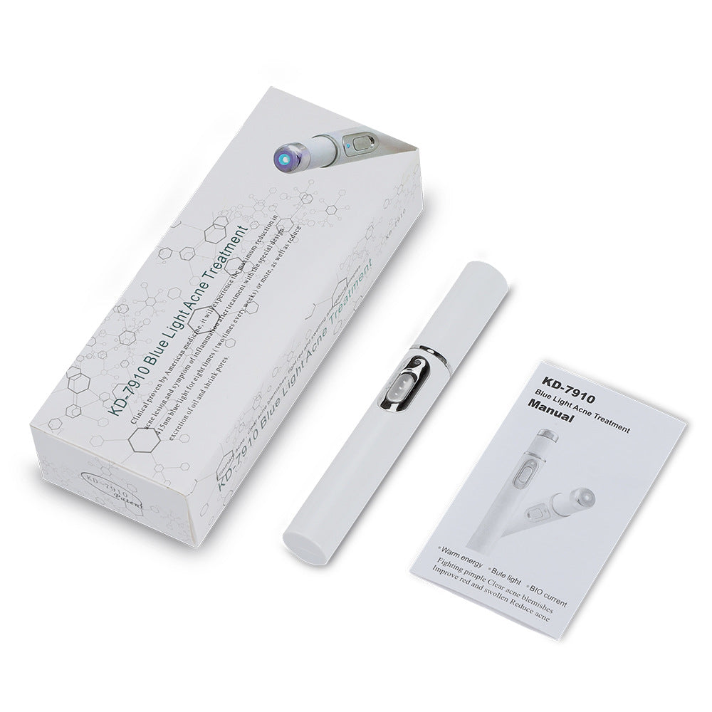 Spot Blue Light Acne Pen Eye Massager To Remove Eye Bags And Fade Dark Circles Massage Stick Beauty Eye Instrument