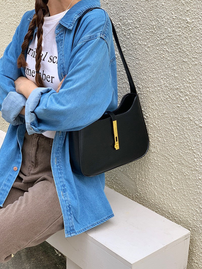 High-end Niche Design Bag Women's 2025 New Ins All-match Fashion Underarm Bag Texture Fashion Shoulder Bag