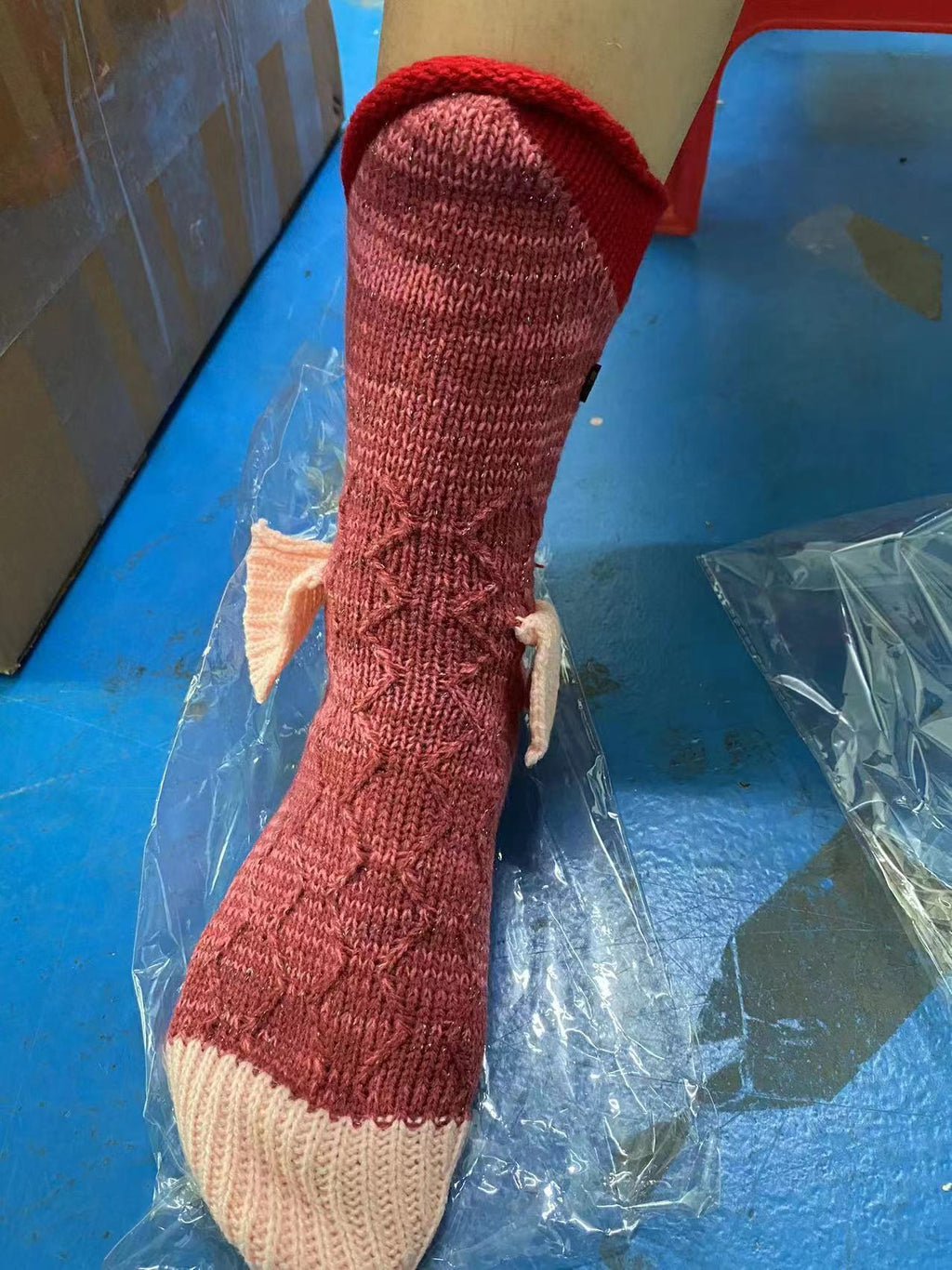 Christmas Knitted Crocodile Socks Cross-border Explosive Animal Funny Socks Including Adults And Children One Size