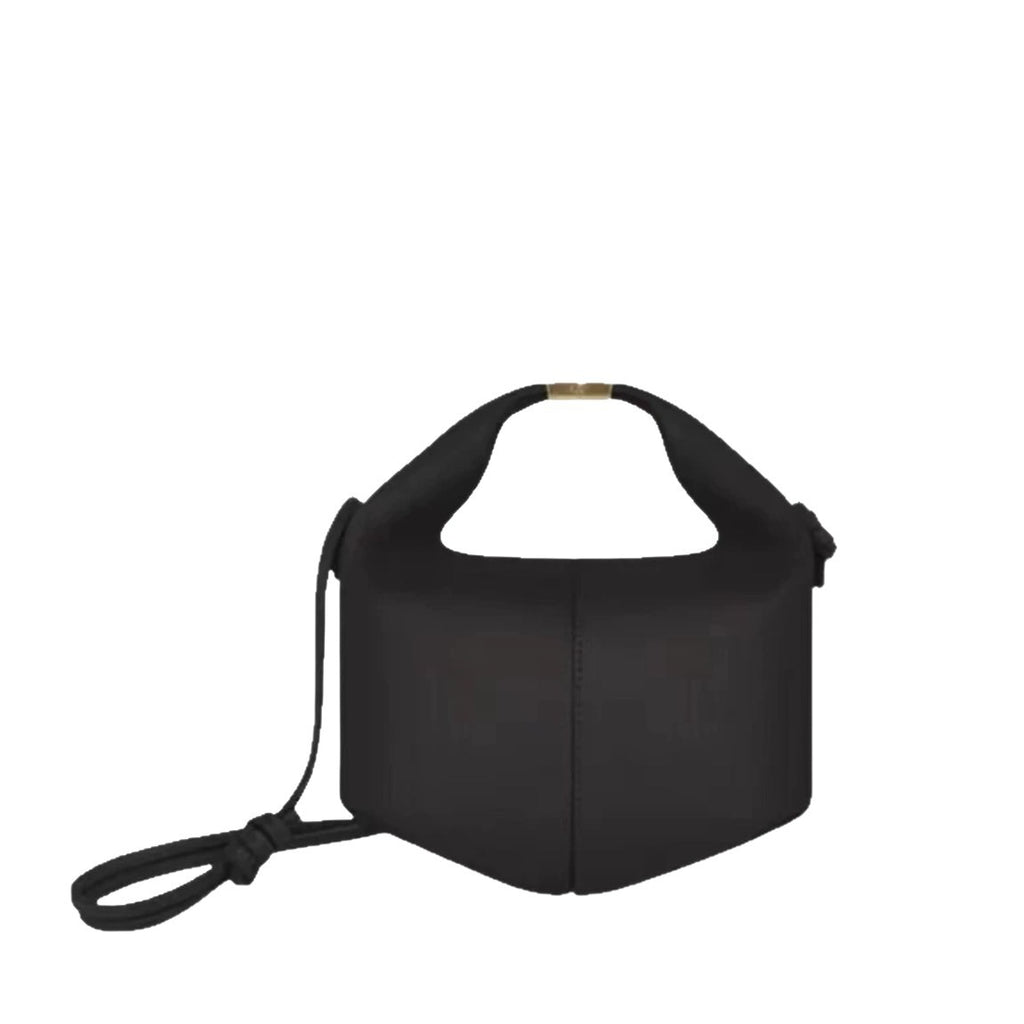 [Celebrity Same Style] Polene Béri Gray Lychee Leather Handheld Crossbody Bag