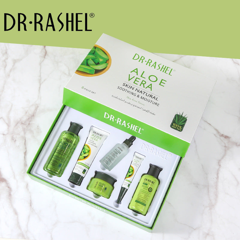 DR.RASHEL Aloe Soothing Moisturizing Facial Care Suit Facial Cleanser Essence Refreshing Nourishing Cream