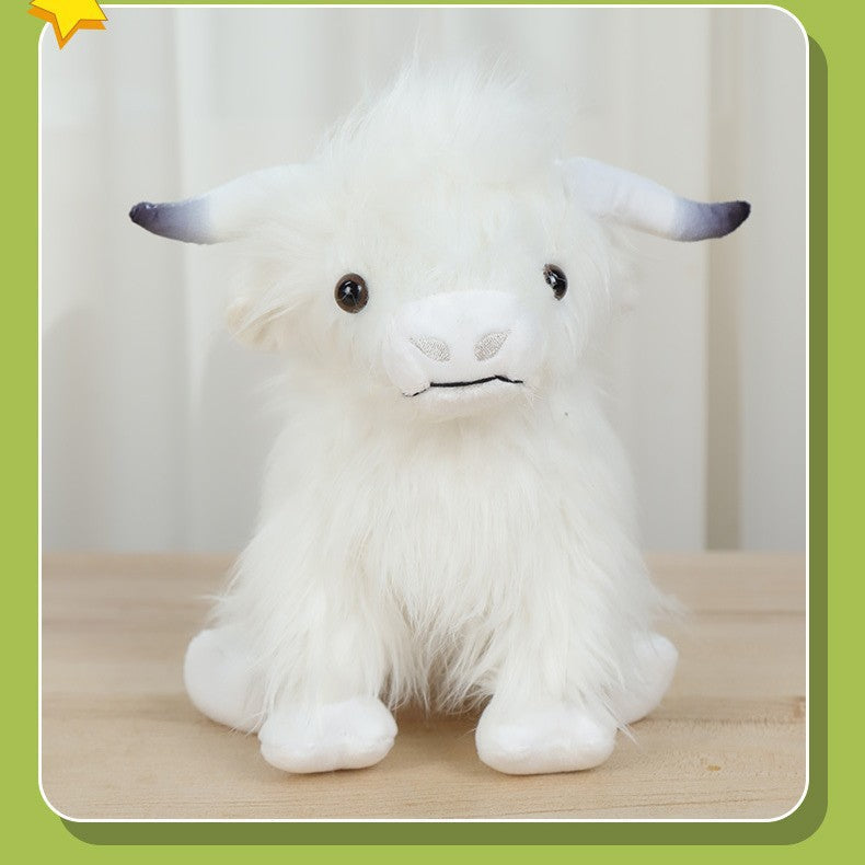 Highland Cow Simulated Scottish Highland Cow Plush Toy Cow Doll