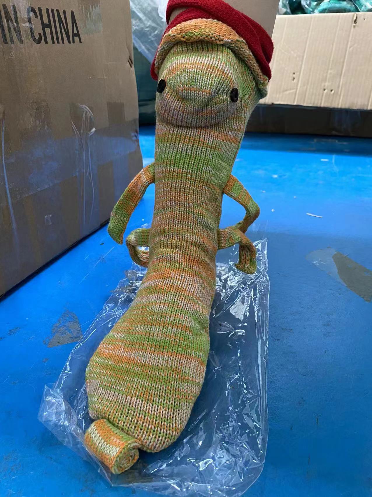 Christmas Knitted Crocodile Socks Cross-border Explosive Animal Funny Socks Including Adults And Children One Size