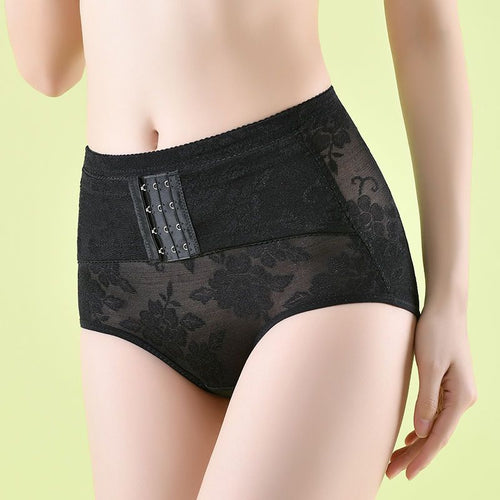 Medium And Low Waist Belly Tinting Panties Women's Reinforcing Small Belly Tight Hip Pants Non-marking Breathable Plus Size Shaping Pants Body Pants
