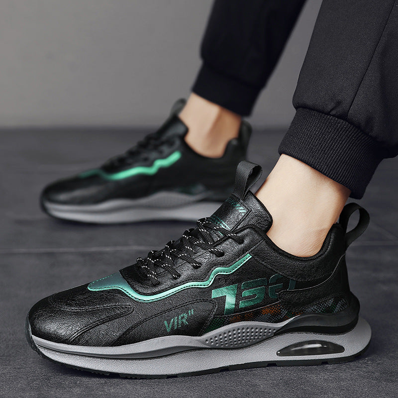 Cross-border Plus Size Spring And Autumn New Men's Shoes Retro Men's Leather Sports Running Shoes Student Casual Workwear Torre Shoes