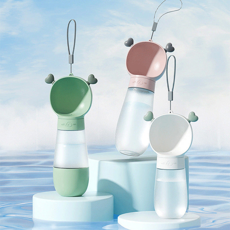 Pet Dog Cat Outdoor Drinking Water Device Going Out Walking Cup Dog Portable Travel Kettle Water Food Integrated Cup