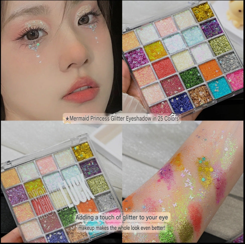 Mermaid Multicolor Sequins Eye Shadow