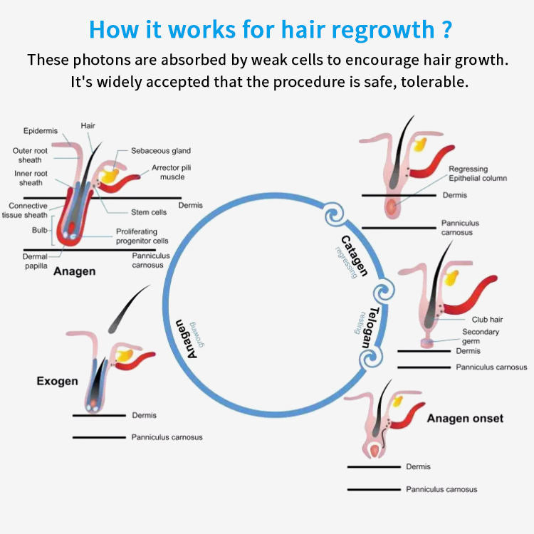Red Light Hair Growth Device- Infrared Heat Therapy