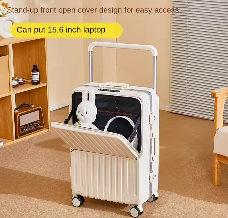 Wide Handle Front opening Luggage