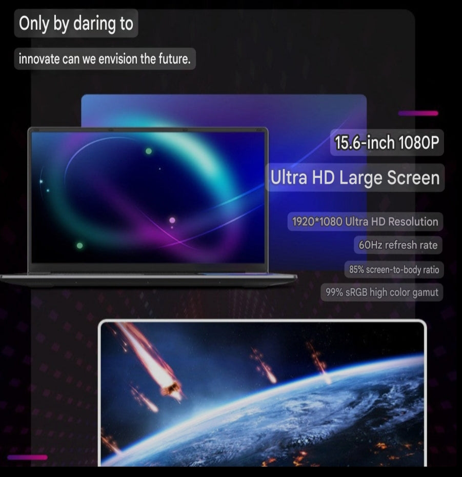 BSLay N100 & N95 Dual Screen Laptop(15.6inch + 7inch Touch Screen)
