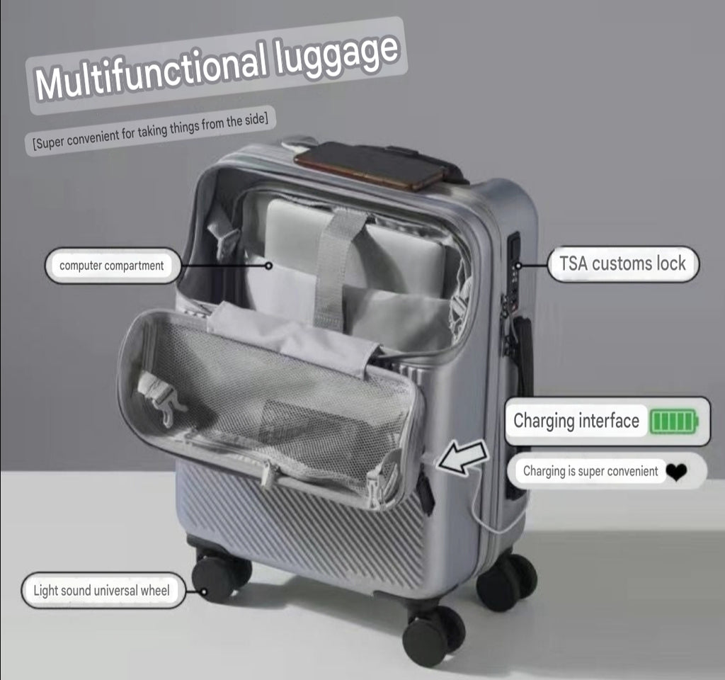 Front Opening Password Suitcase
