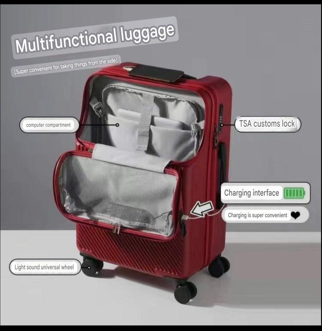 Front Opening Password Suitcase