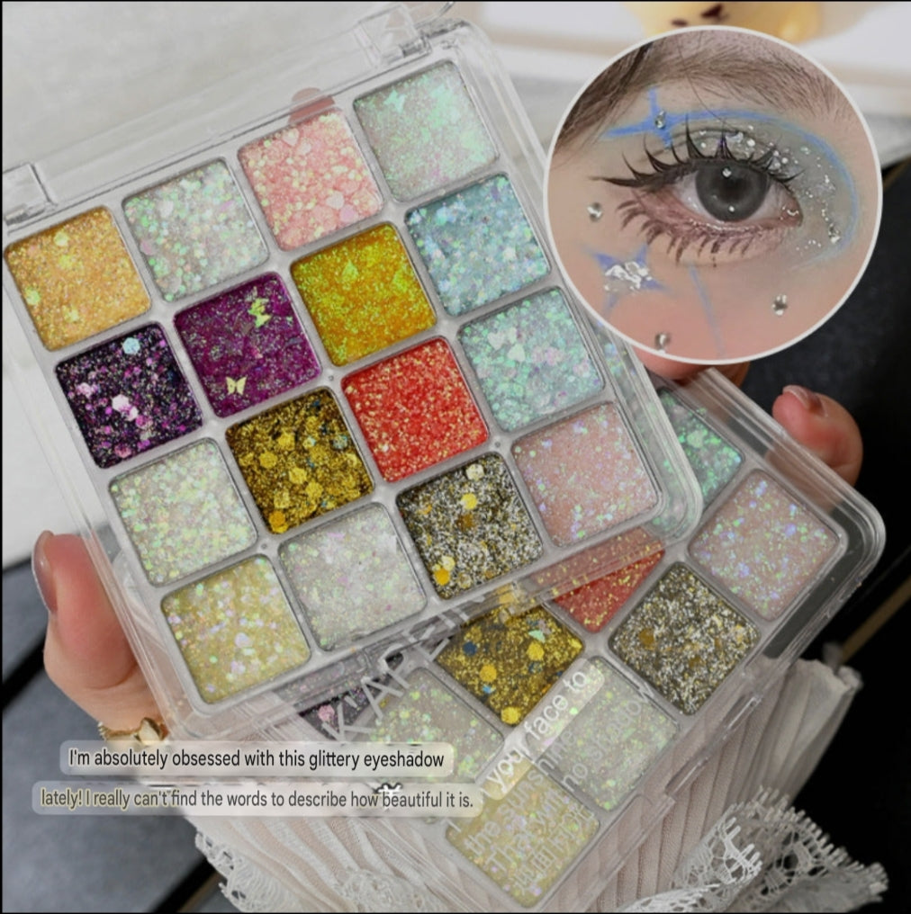 Mermaid Multicolor Sequins Eye Shadow