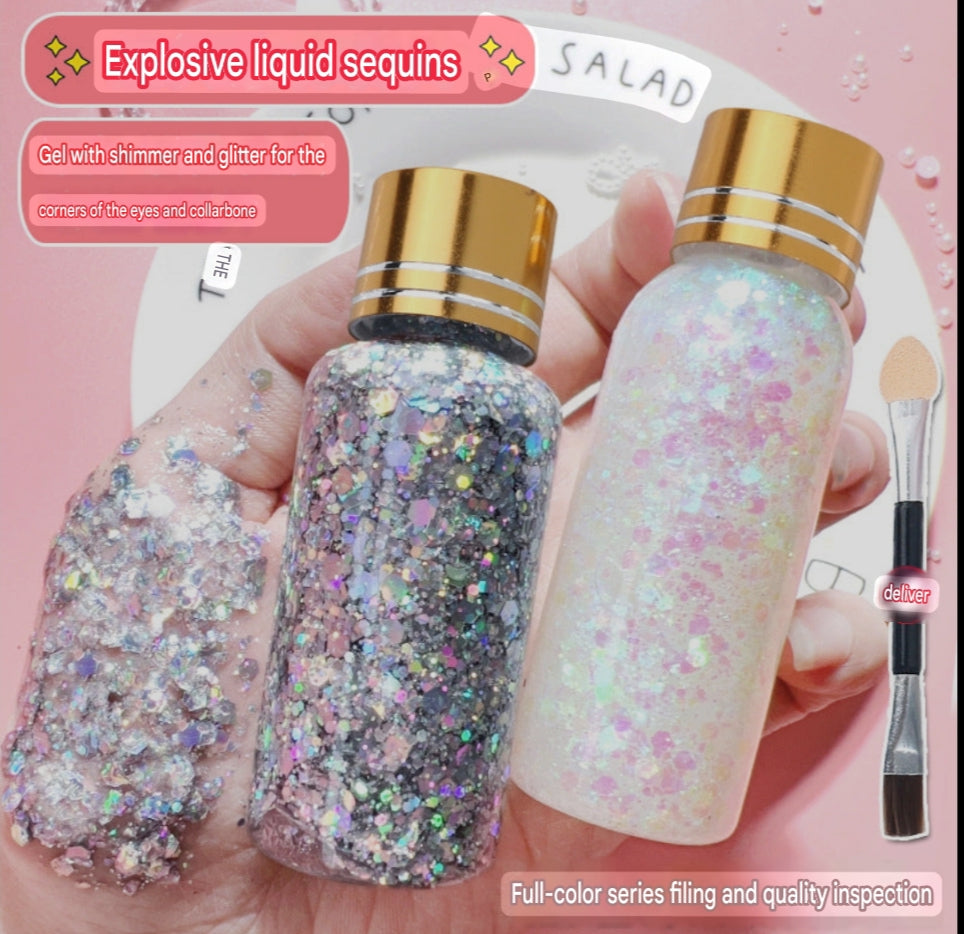 VNKT-Shiny Liquid Sequins gel