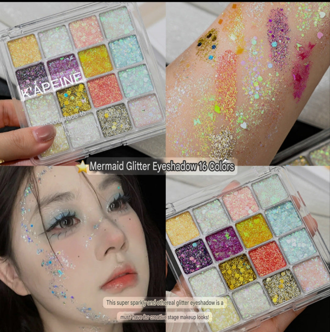 Mermaid Multicolor Sequins Eye Shadow