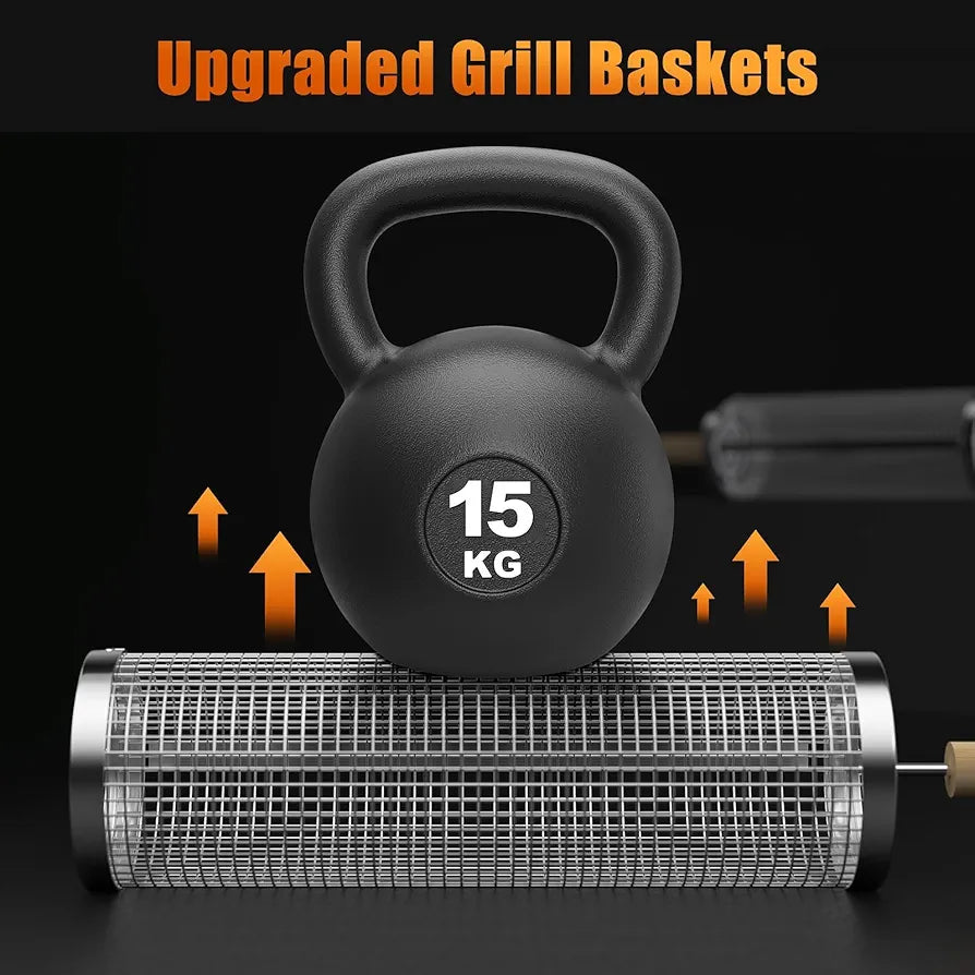 Rolling Barbecue Cage-Outdoor
