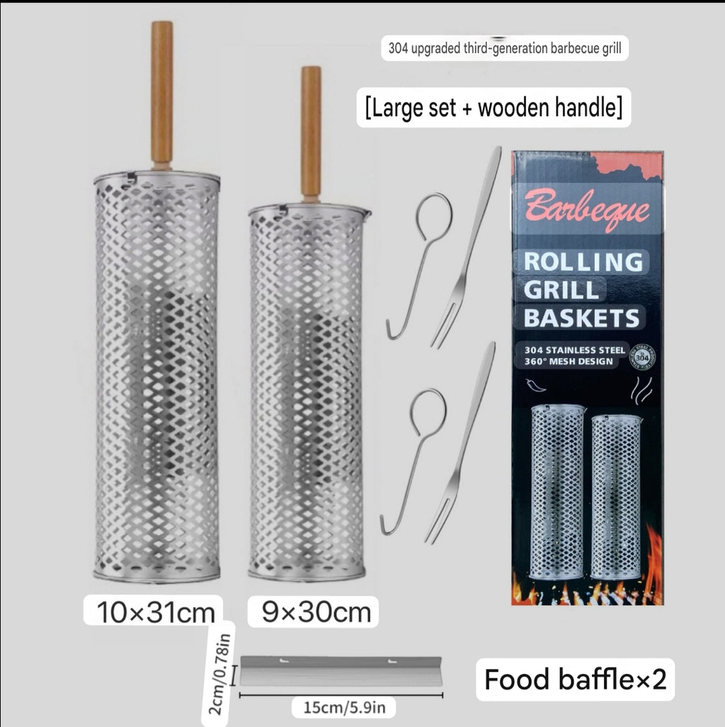 Rolling Barbecue Cage-Outdoor