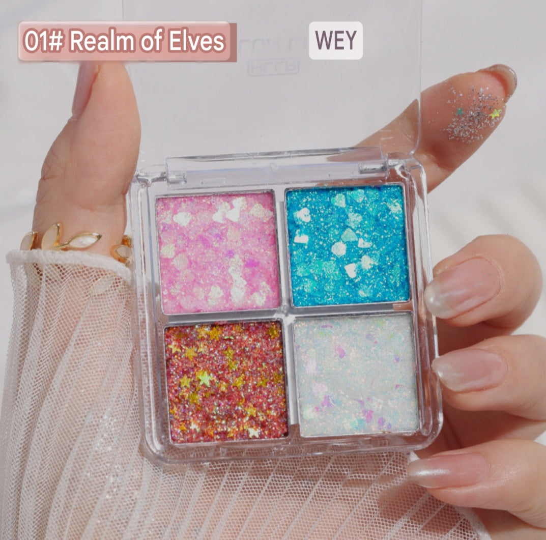 Mermaid Multicolor Sequins Eye Shadow