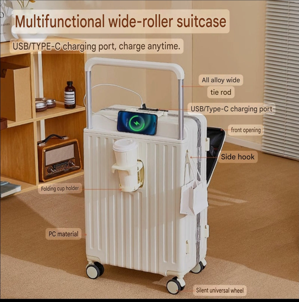 Wide Handle Front opening Luggage
