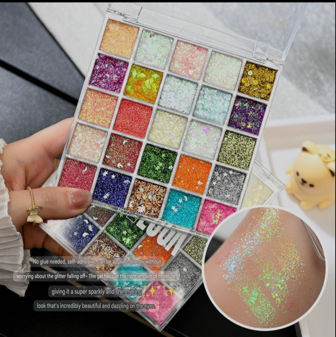 Mermaid Multicolor Sequins Eye Shadow