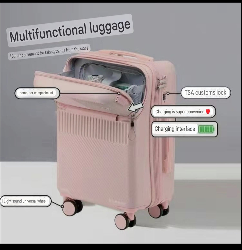 Front Opening Password Suitcase