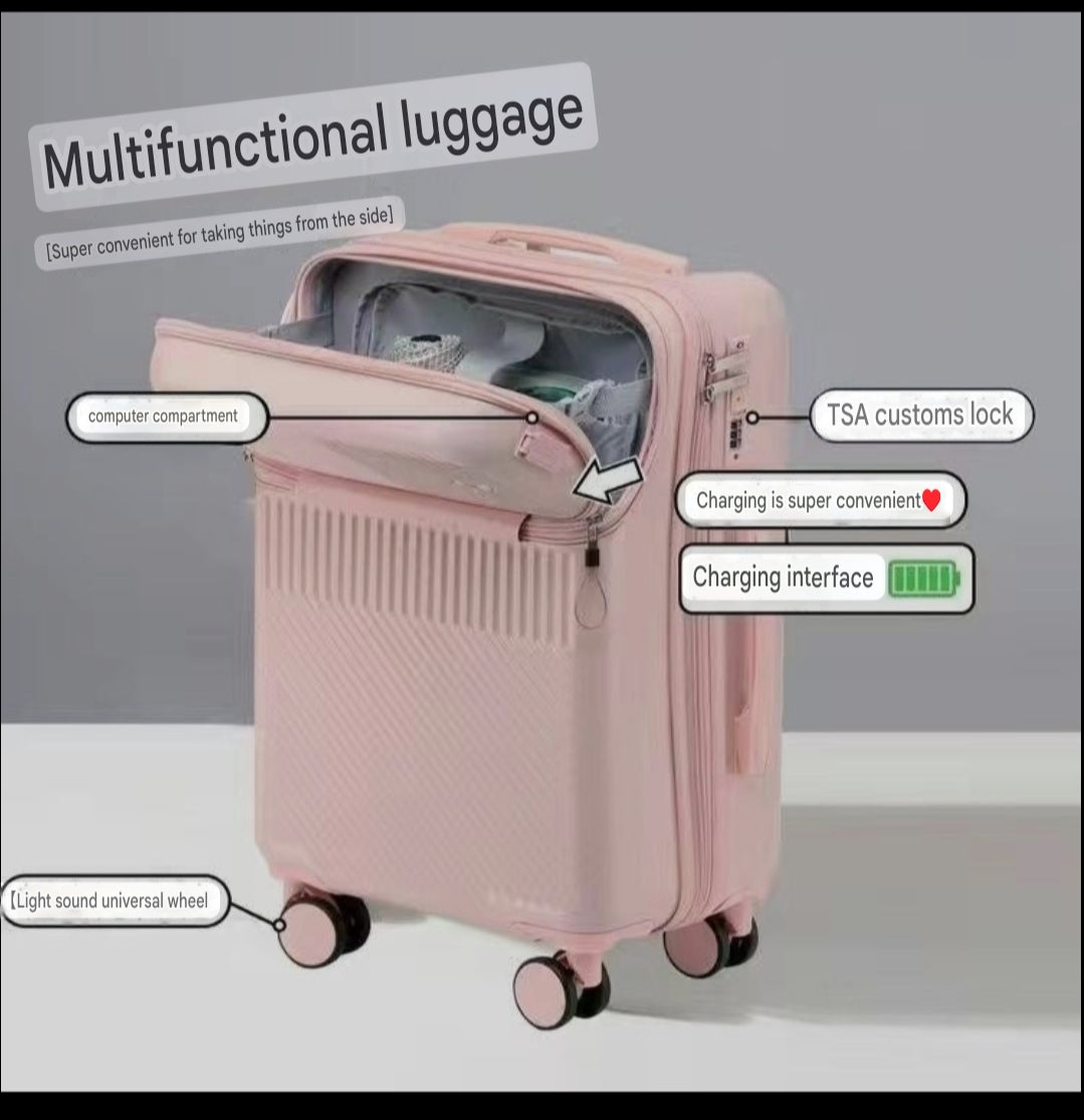 Front Opening Password Suitcase
