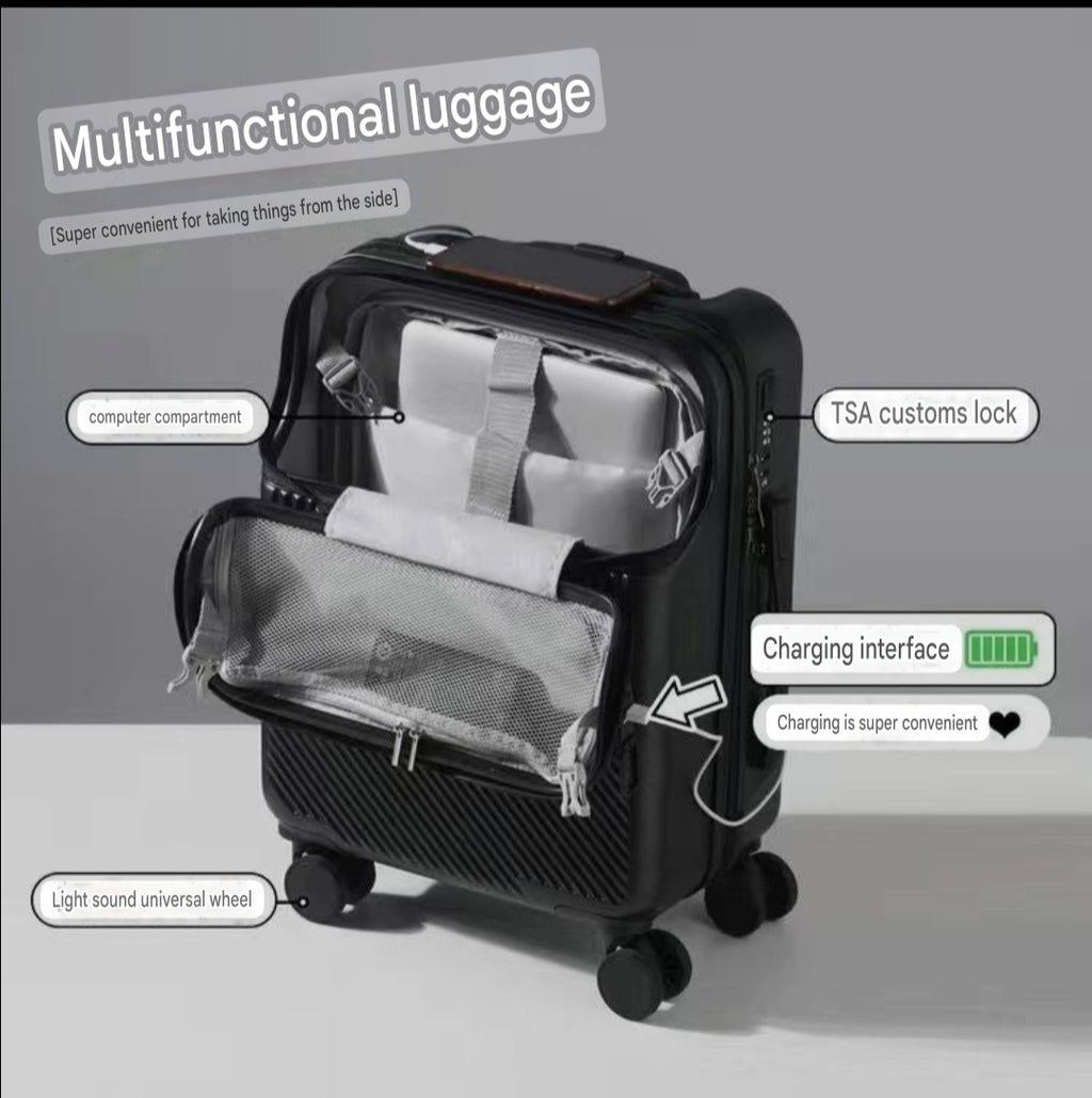 Front Opening Password Suitcase