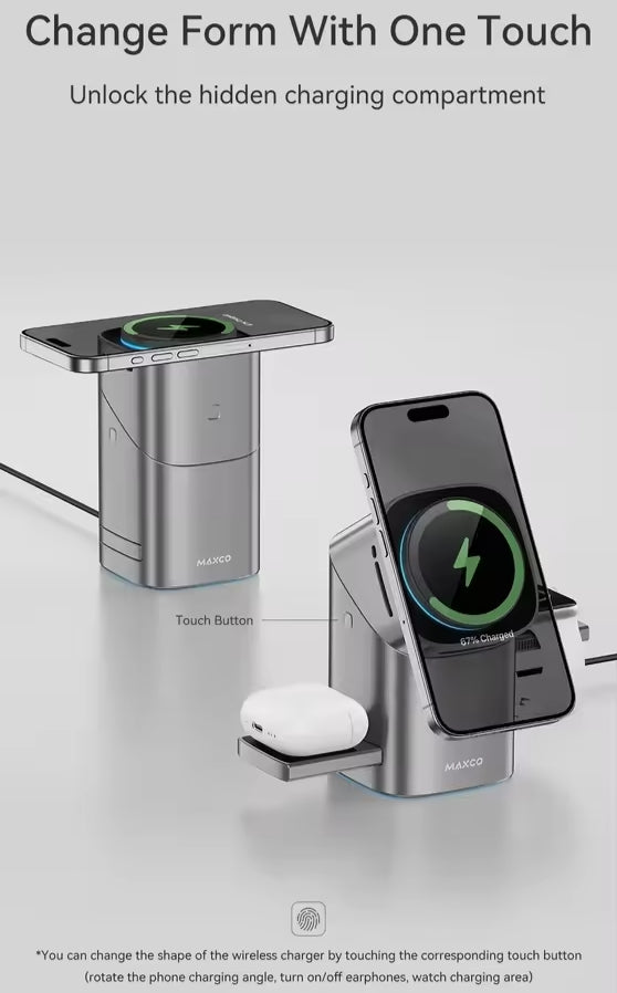 MAXCO Wireless Charger Three-in-one