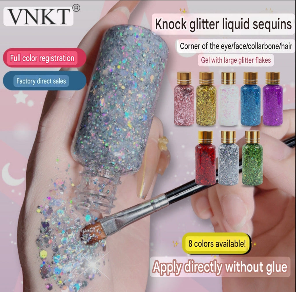 VNKT-Shiny Liquid Sequins gel