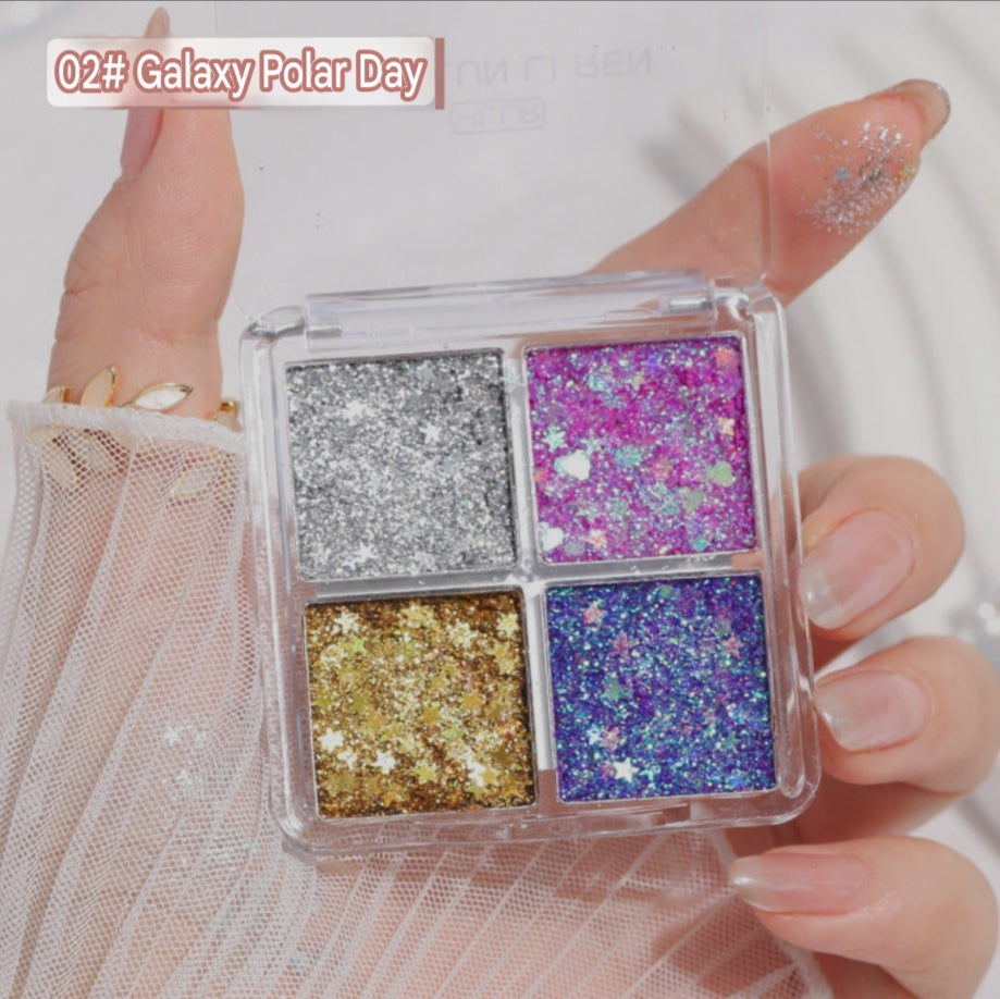 Mermaid Multicolor Sequins Eye Shadow