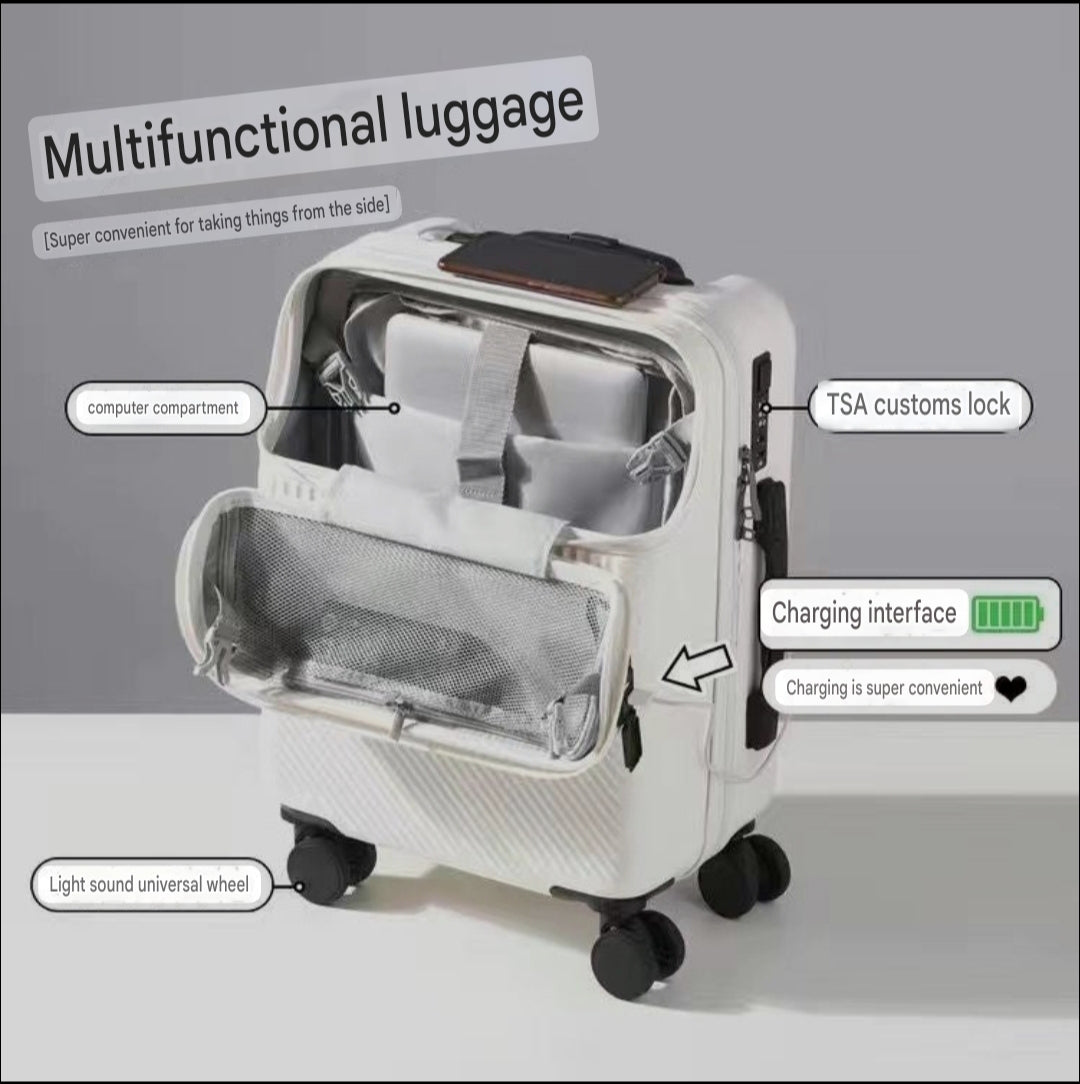 Front Opening Password Suitcase