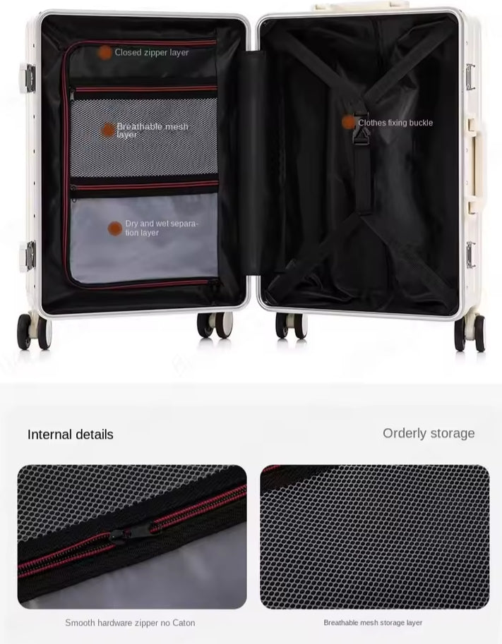 Wide Handle Front opening Luggage