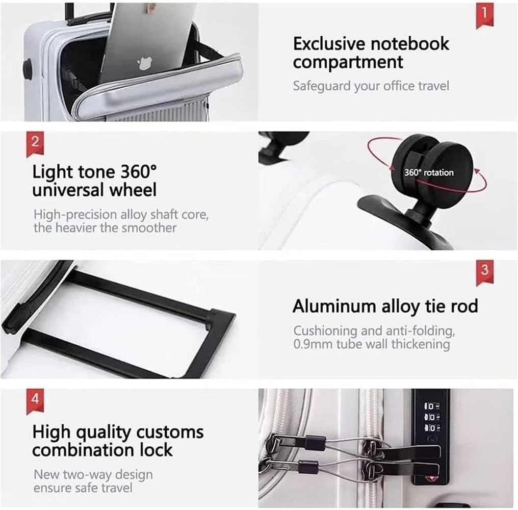 Front Opening Password Suitcase