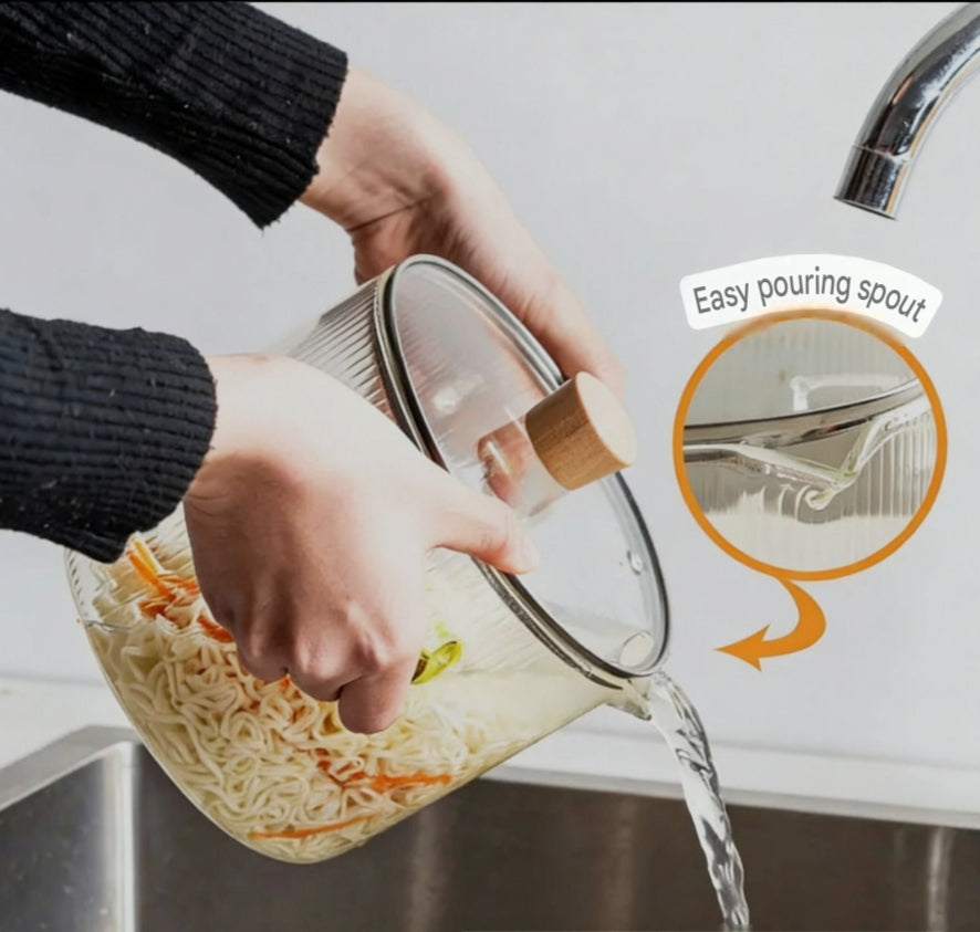 High Borosilicate Glass Pot